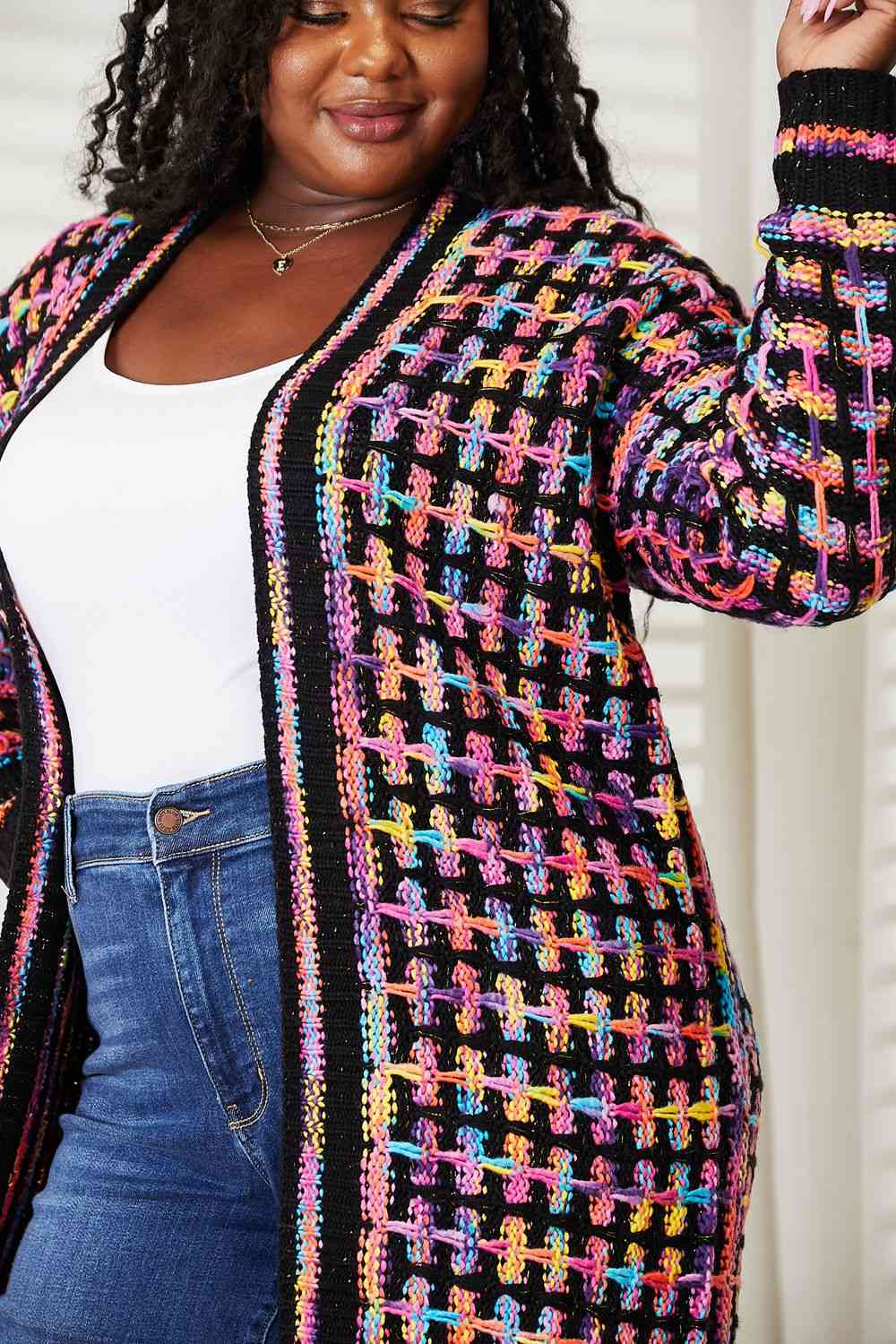 Technicolored Dream Fringe Cardigan