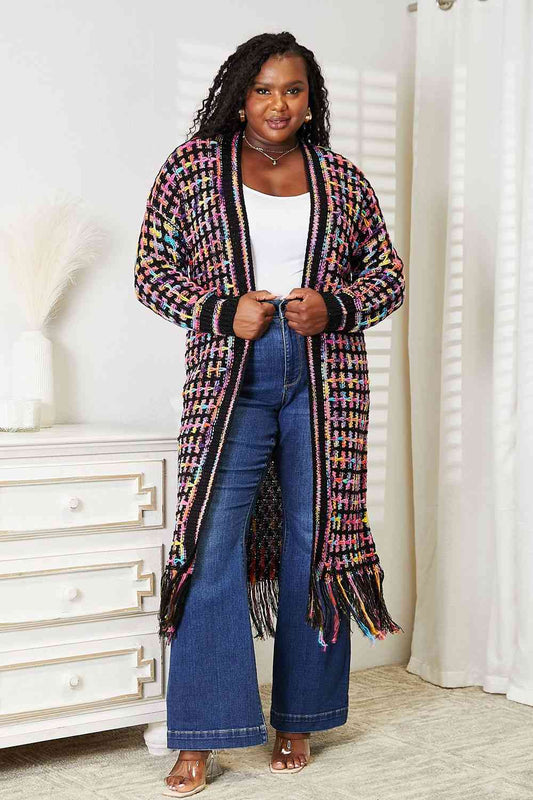 Technicolored Dream Fringe Cardigan