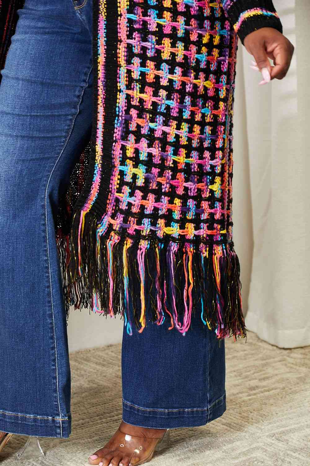 Technicolored Dream Fringe Cardigan