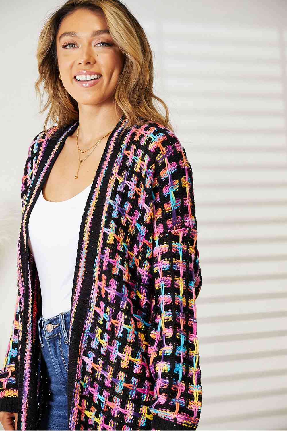 Technicolored Dream Fringe Cardigan